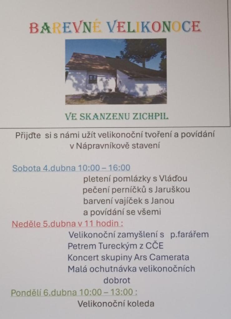 Barevné velikonoce ve Skanzenu ZICHPIL 2026